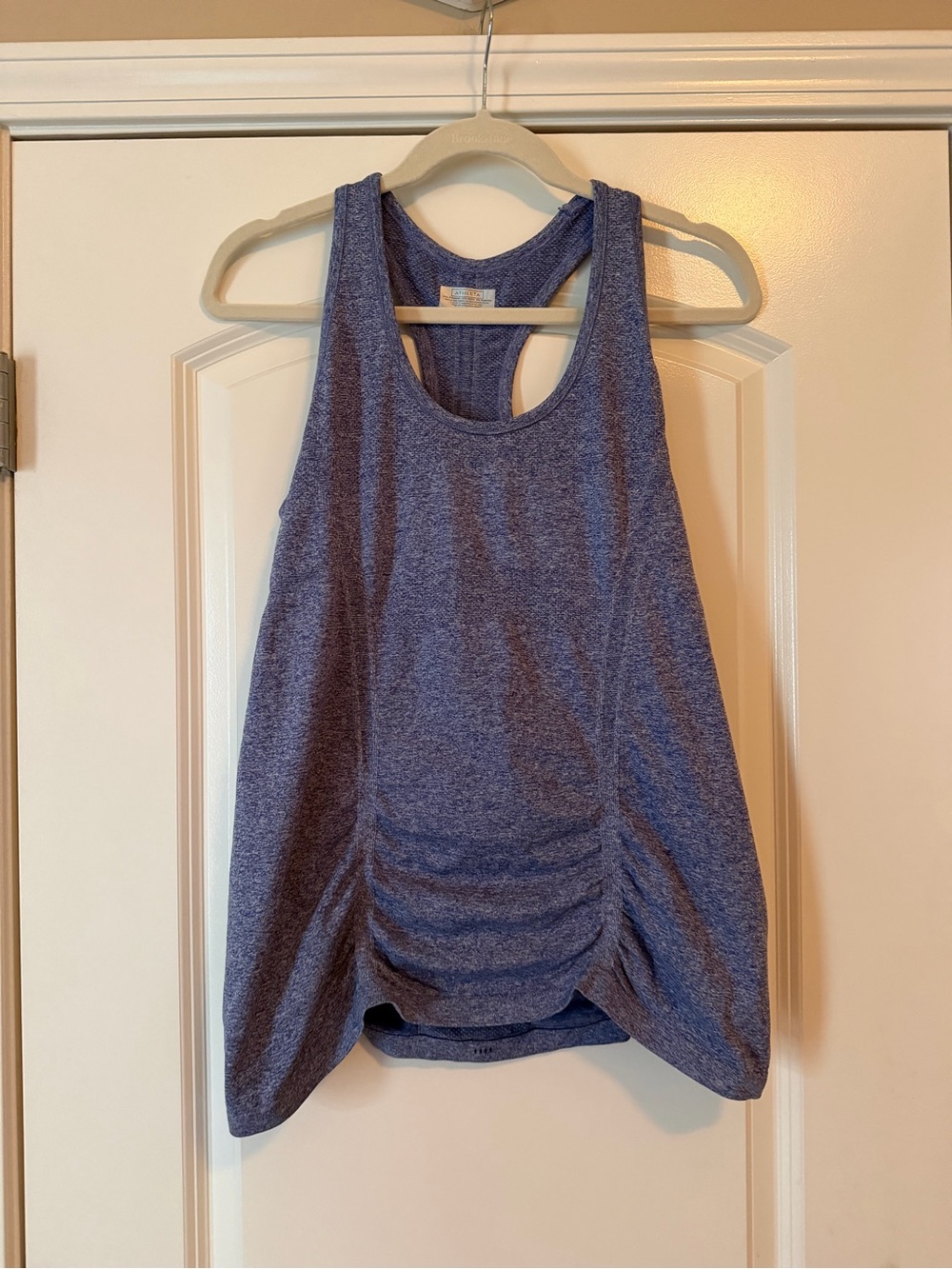 Athleta Women’s Heathered Blue Racerback Tank Top